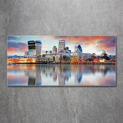 Foto glasbild London-Panorama