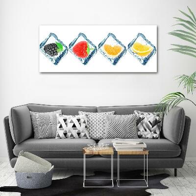 Foto glasbild Fruchtwürfel