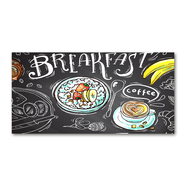 Bild auf glas Frühstück