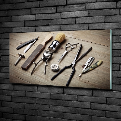 Glasbild Herrenfriseur