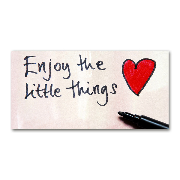 Glasbild Kleine Dinge