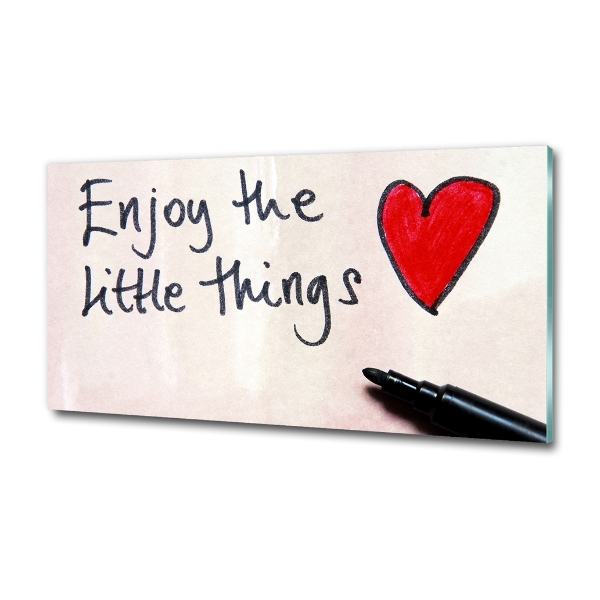 Glasbild Kleine Dinge