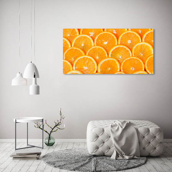 Glasbild Orangenscheiben