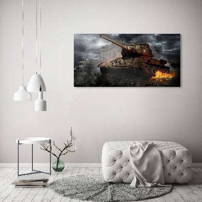 Glasbild Tank