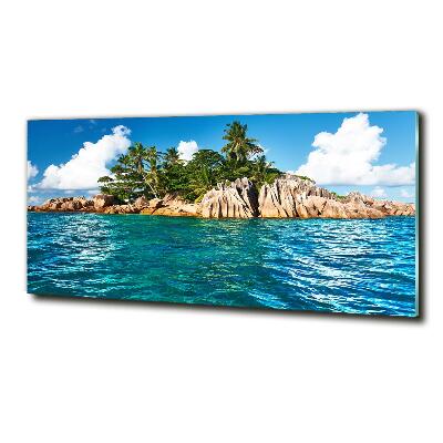 Glasbild Tropische Insel