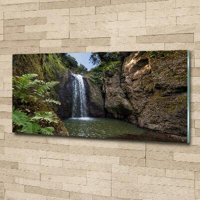 Foto glasbild Wasserfall auf Sardinien