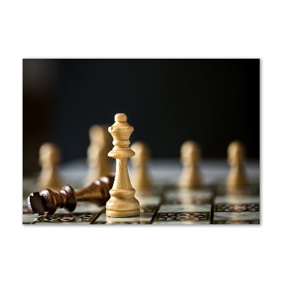 Foto glasbild Schach