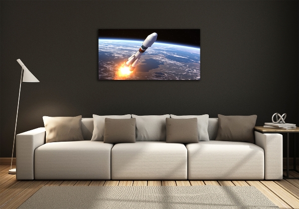 Bild auf glas Weltraumrakete