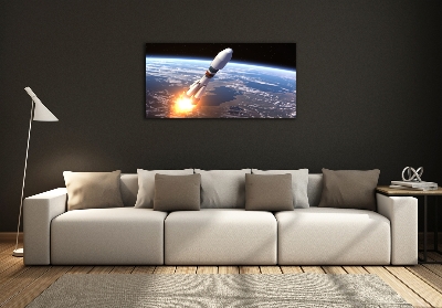 Bild auf glas Weltraumrakete