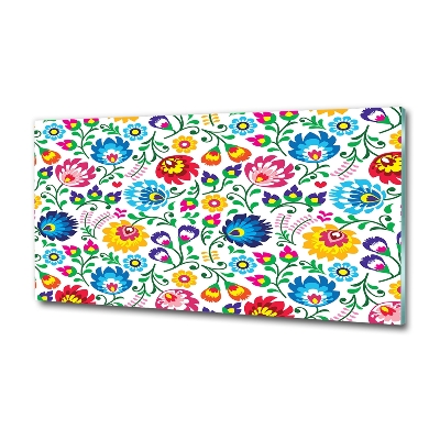 Foto glasbild Ethnisches Muster