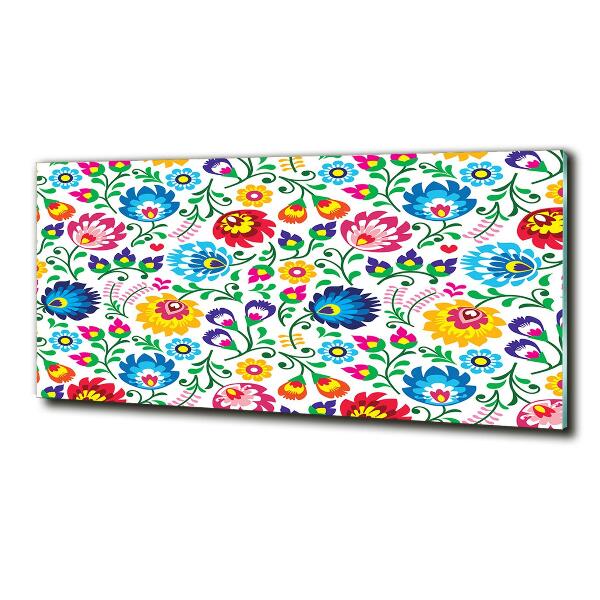 Foto glasbild Ethnisches Muster