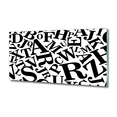 Bild auf glas Alphabet