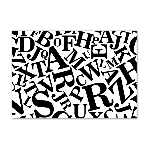 Bild auf glas Alphabet