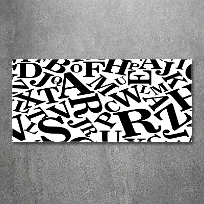 Bild auf glas Alphabet