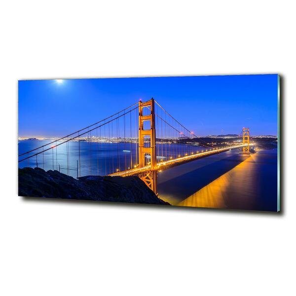 Glasbild San Francisco Brücke