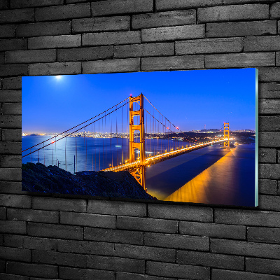 Glasbild San Francisco Brücke