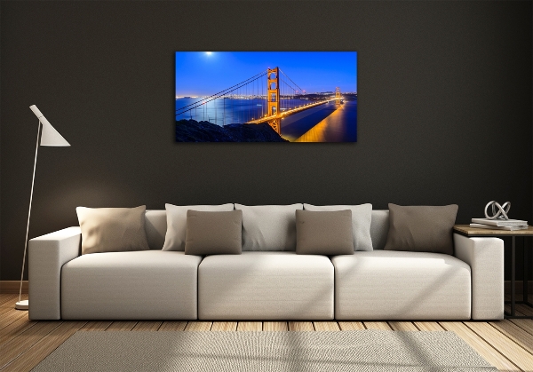 Glasbild San Francisco Brücke