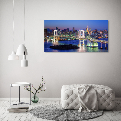 Foto glasbild Tokio-Brücke