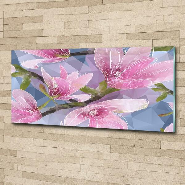Bild auf glas Rosa Magnolie