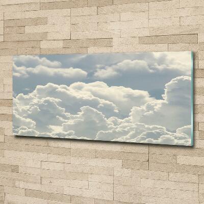 Foto glasbild Wolken