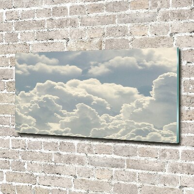 Foto glasbild Wolken