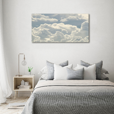 Foto glasbild Wolken