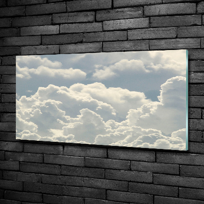 Foto glasbild Wolken