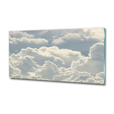 Foto glasbild Wolken