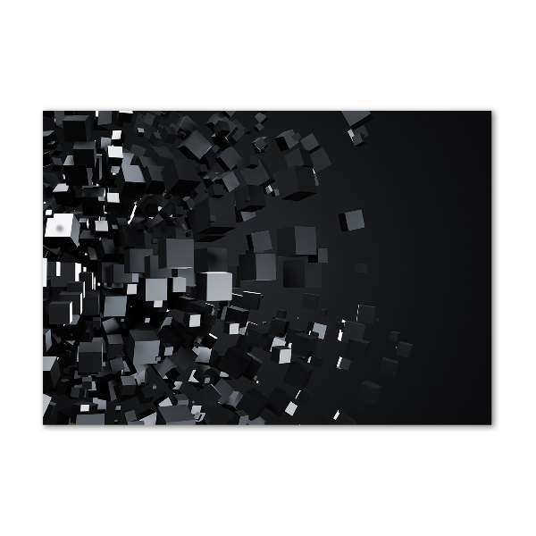 Glasbild 3D-Abstraktion