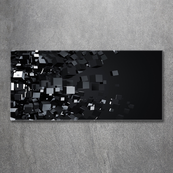 Glasbild 3D-Abstraktion