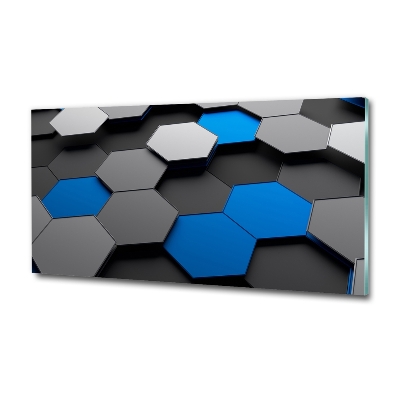 Bild auf glas 3D-Abstraktion