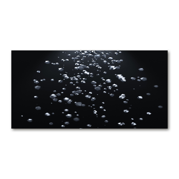 Glasbild 3D-Abstraktion