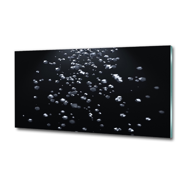 Glasbild 3D-Abstraktion