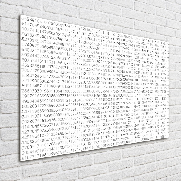 Foto glasbild Binärcode