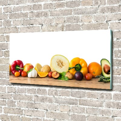 Foto glasbild Obst und Gemüse
