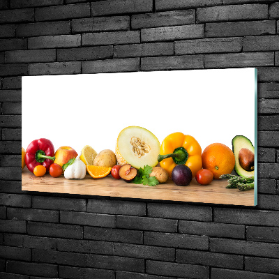 Foto glasbild Obst und Gemüse