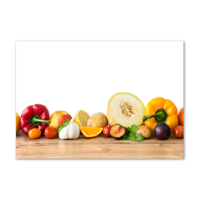 Foto glasbild Obst und Gemüse