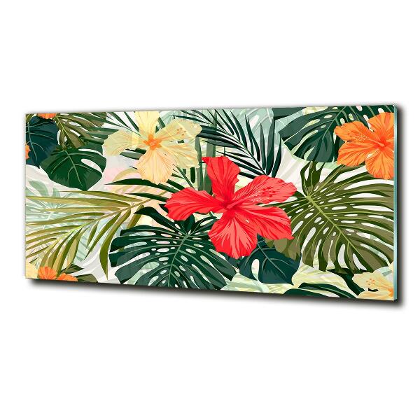 Bild auf glas Hawaiianische Blumen