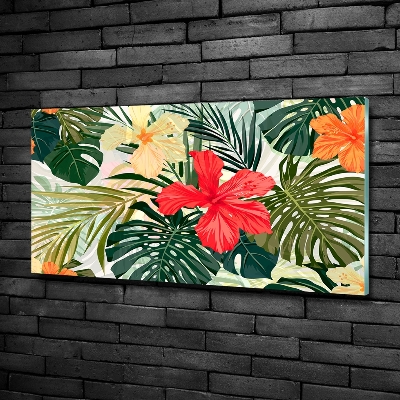 Bild auf glas Hawaiianische Blumen