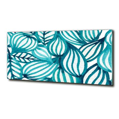 Glasbild Blumenmuster