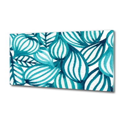 Glasbild Blumenmuster