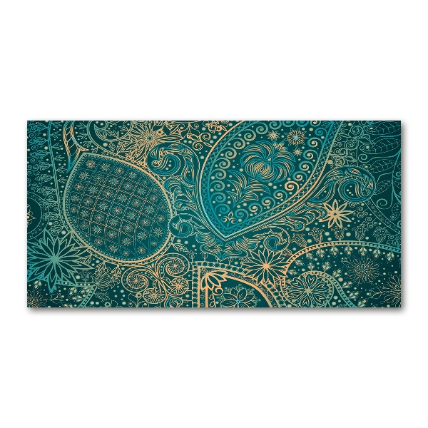 Glasbild Ornamenthintergrund