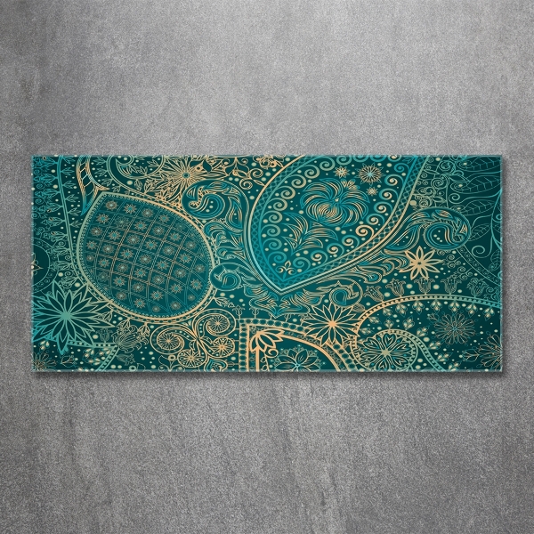 Glasbild Ornamenthintergrund