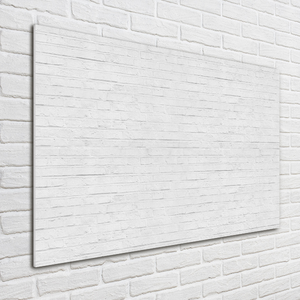 Foto glasbild Ziegelmauer