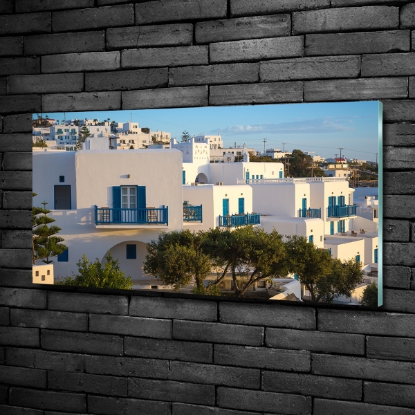Glasbild Mykonos, Griechenland