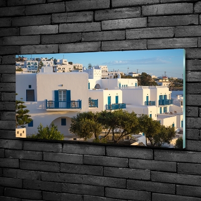 Glasbild Mykonos, Griechenland