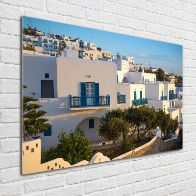 Glasbild Mykonos, Griechenland