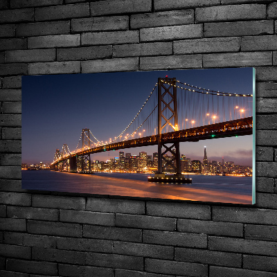 Foto glasbild San Francisco Brücke