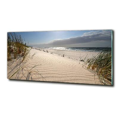 Glasbild Strand von Mrzeżyno