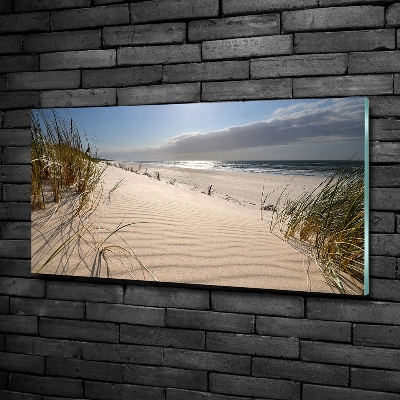 Glasbild Strand von Mrzeżyno